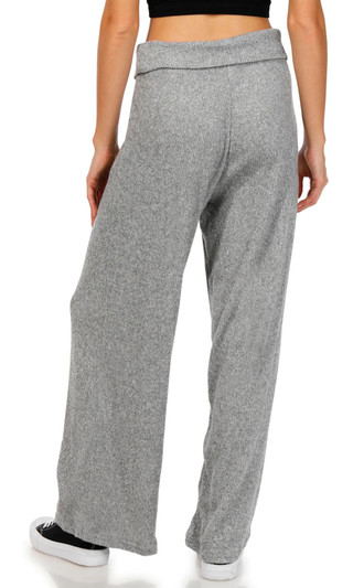 Thumbnail 2: No Comment No Comment Juniors Hacci Ribbed Flare Pants 