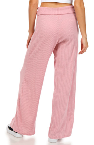 Thumbnail 2: No Comment No Comment Juniors Hacci Ribbed Flare Pants 