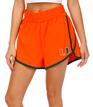 Thumbnail 1: Miami Hurricanes Miami Hurricanes Womens Active Marina Shorts by Colosseum 