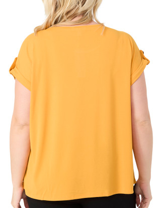 Thumbnail 2: RIO & RIAN Rio & Rian Plus Scoop Neck Dolman Top 