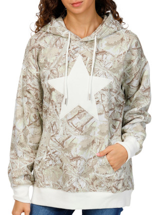 Thumbnail 1: No Comment No Comment Juniors Camo Star Pullover Hoodie 
