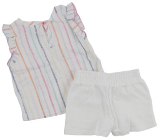 Thumbnail 3: Splendid Splendid Baby Boys 2 Pc Venice Short Sleeve Tee Shorts Set 