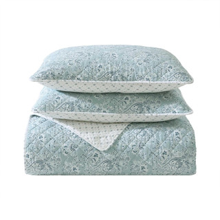 Thumbnail 19: Wrangler Wrangler Prairieland Paisley Reversible Quilt & Sham Set 