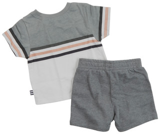 Thumbnail 4: Splendid Splendid Baby Boys 2 Pc Sunset Short Sleeve Tee Shorts Set 