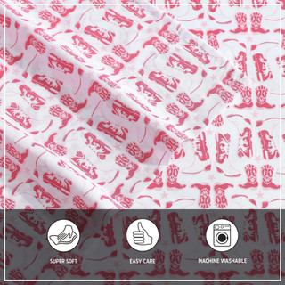 Thumbnail 18: Wrangler Wrangler Knockin Boots Ultra Soft Microfiber Sheet Set 
