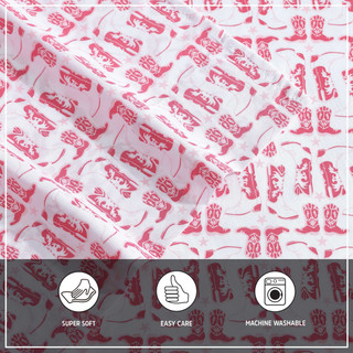 Thumbnail 23: Wrangler Wrangler Knockin Boots Ultra Soft Microfiber Sheet Set 