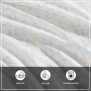 Thumbnail 24: Wrangler Wrangler Line Dance Sheet Set Microfiber Sheet Set 