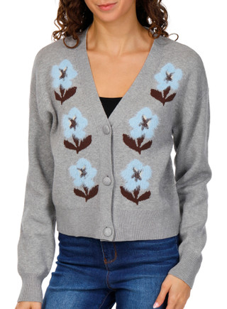 Thumbnail 1: NVLT NVLT Juniors Long Sleeve V-Neck Cardigan 