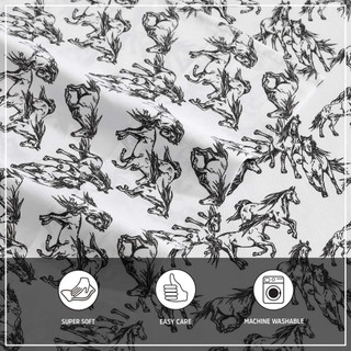 Thumbnail 13: Wrangler Wrangler Mustangs Ultra Soft Microfiber Sheet Set 
