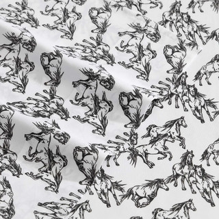 Thumbnail 26: Wrangler Wrangler Mustangs Ultra Soft Microfiber Sheet Set 