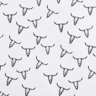 Thumbnail 37: Wrangler Wrangler Steer Skulls Microfiber Sheet Set 