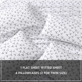 Thumbnail 44: Wrangler Wrangler Steer Skulls Microfiber Sheet Set 