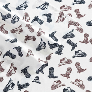 Thumbnail 37: Wrangler Wrangler Boots N Hats Sheet Set 