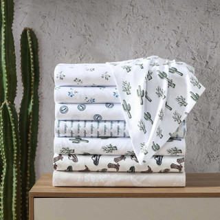 Thumbnail 28: Wrangler Wrangler Cowboy Pinstripe Microfiber Sheet Set 