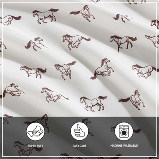 Thumbnail 22: Wrangler Wrangler Wild Horses Microfiber Sheet Set 