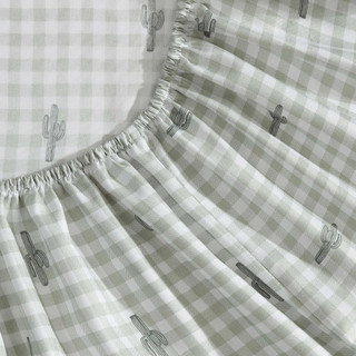Thumbnail 9: Wrangler Wrangler Cactus Gingham Ultra Soft Microfiber Sheet Set 