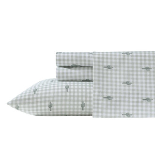 Thumbnail 1: Wrangler Wrangler Cactus Gingham Ultra Soft Microfiber Sheet Set 