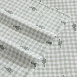 Thumbnail 23: Wrangler Wrangler Cactus Gingham Ultra Soft Microfiber Sheet Set 