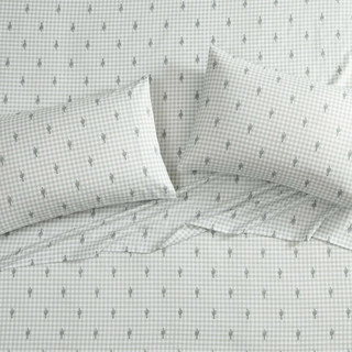 Thumbnail 29: Wrangler Wrangler Cactus Gingham Ultra Soft Microfiber Sheet Set 
