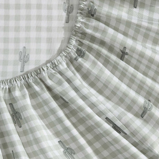Thumbnail 26: Wrangler Wrangler Cactus Gingham Ultra Soft Microfiber Sheet Set 
