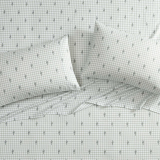 Thumbnail 35: Wrangler Wrangler Cactus Gingham Ultra Soft Microfiber Sheet Set 