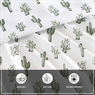 Thumbnail 7: Wrangler Wrangler Cacti Microfiber Sheet Set 