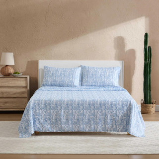 Thumbnail 2: Wrangler Wrangler Cactus Toile Microfiber Sheet Set 