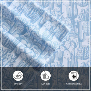 Thumbnail 36: Wrangler Wrangler Cactus Toile Microfiber Sheet Set 
