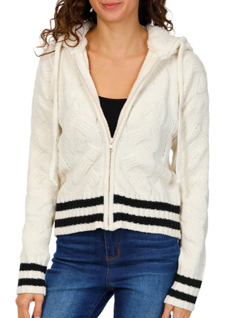 Thumbnail 1: Derek Heart Derek Heart Juniors Sherpa Zippered Hoodie 