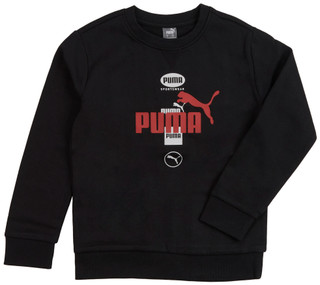 Thumbnail 1: Puma Puma Big Boys Active Fleece Crewneck Pullover Sweatshirt 