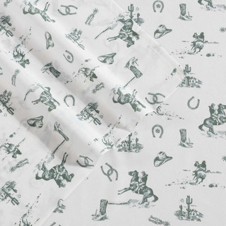 Thumbnail 11: Wrangler Wrangler Cowboy Rodeo Microfiber Sheet Set 