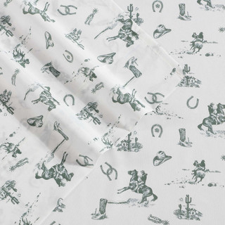 Thumbnail 26: Wrangler Wrangler Cowboy Rodeo Microfiber Sheet Set 