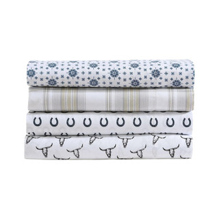Thumbnail 45: Wrangler Wrangler Horseshoe Dots Microfiber Sheet Set 