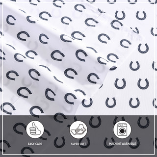 Thumbnail 26: Wrangler Wrangler Horseshoe Dots Microfiber Sheet Set 