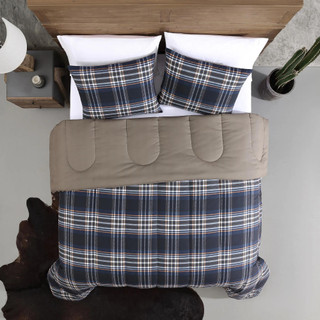 Thumbnail 16: Wrangler Wrangler City Flats Plaid Comforter & Sham Set 