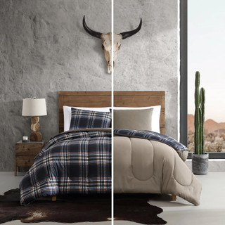 Thumbnail 20: Wrangler Wrangler City Flats Plaid Comforter & Sham Set 