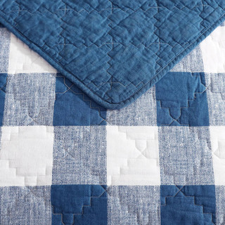 Thumbnail 23: Wrangler Wrangler Flagstaff Check Reversible Quilt & Sham Set 