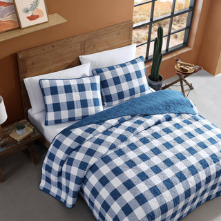 Thumbnail 17: Wrangler Wrangler Flagstaff Check Reversible Quilt & Sham Set 