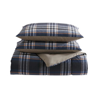 Thumbnail 18: Wrangler Wrangler City Flats Plaid Duvet Cover Set 