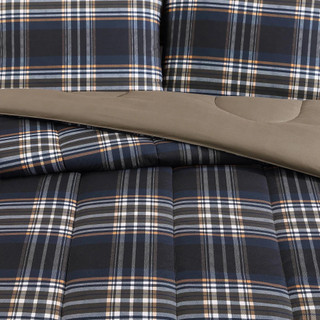 Thumbnail 28: Wrangler Wrangler City Flats Plaid Duvet Cover Set 