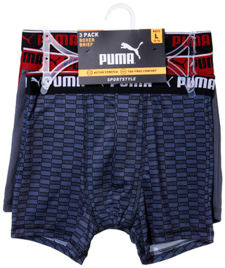 Thumbnail 1: Puma Puma Boys 3 Pk Sport Style Boxer Briefs 