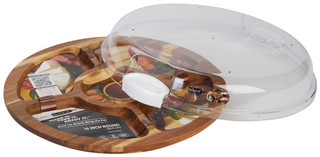 Thumbnail 4: Farberware Farberware 14-Inch Round Make & Take Serving Platter 
