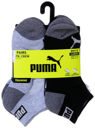 Thumbnail 1: Puma Puma Boys 6 Pk High Quarter Crew Socks 