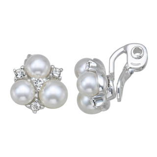 Thumbnail 1: You're Invited You're Invited Pearl Stud Clip On Earrings 