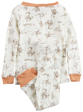 Thumbnail 2: Wrangler Wrangler Toddler Boy 2 Pc Horse Pajama Set 