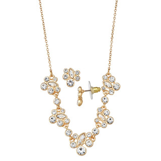 Thumbnail 1: You're Invited You're Invited 16 In. Gold Necklace and Earring Set 