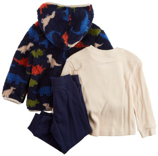Thumbnail 2: Little Me Little Me Toddler Boys 3 Pc Dino Jacket Set 
