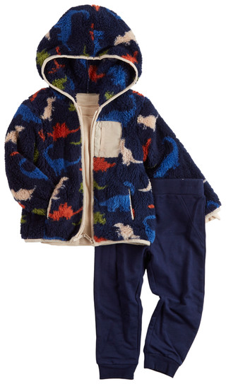 Thumbnail 1: Little Me Little Me Toddler Boys 3 Pc Dino Jacket Set 