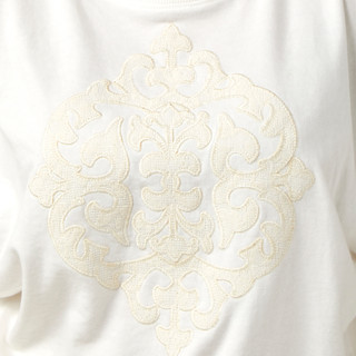 Thumbnail 2: Democracy Democracy Womens 3/4 Dolmain Sleeve Embroidered Top 