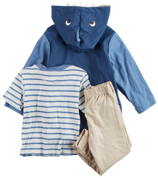 Thumbnail 2: RACHEL ZOE Rachel Zoe Toddler Boys 3 Pc Shark Raincoat Set 